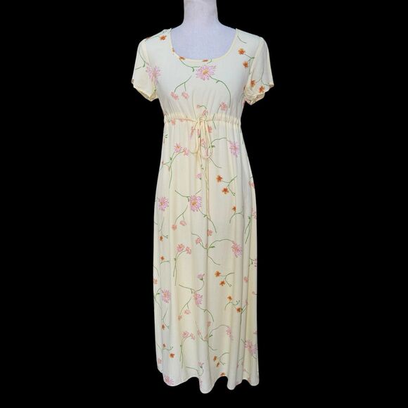 CDC Dresses & Skirts - Vintage 90's CDC Petites Floral Maxi Dress Cottagecore Prairie Boho Rayon Size 4